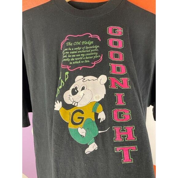 VTG Colorado Shirt Adult XL Goodnight Pueblo 90s Single Stitch Gopher Black - Picture 5 of 8